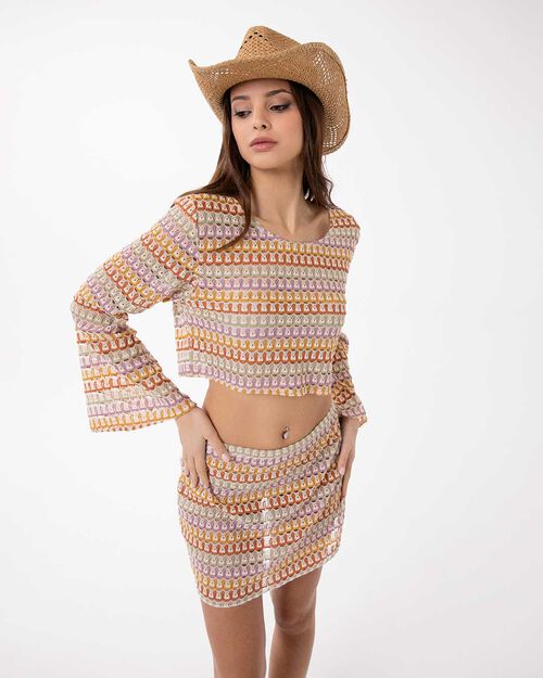 Coordinato mare multicolor arancio, MULTI COLOR-ORANGE