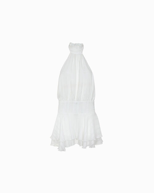 Robe blanche au style lumineux, WHITE
