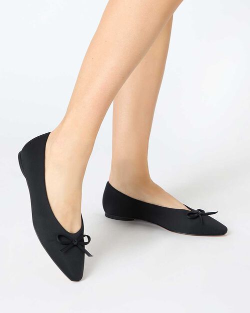 CALZATURA BALLERINA LYCRA NERO, 