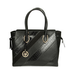 Borsa nera a mano, Primadonna, 222323020EPNEROUNI, 001 preview
