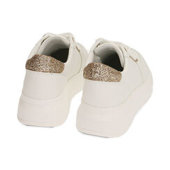 Sneakers bianche glitter, Primadonna, 212866023EPBIAN037, 003 preview