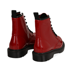 Anfibi rossi in vernice, Stivaletti, 142801501VEROSS036, 004 preview