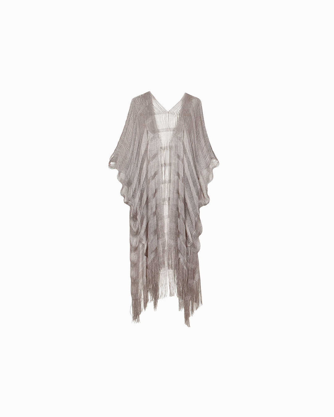 Poncho taupe elegante