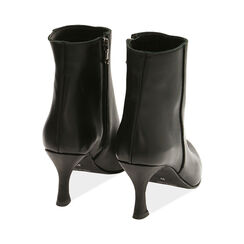 Ankle boots neri in pelle, tacco 8 cm , SPECIAL WEEK, 18L650050PENERO035, 004 preview