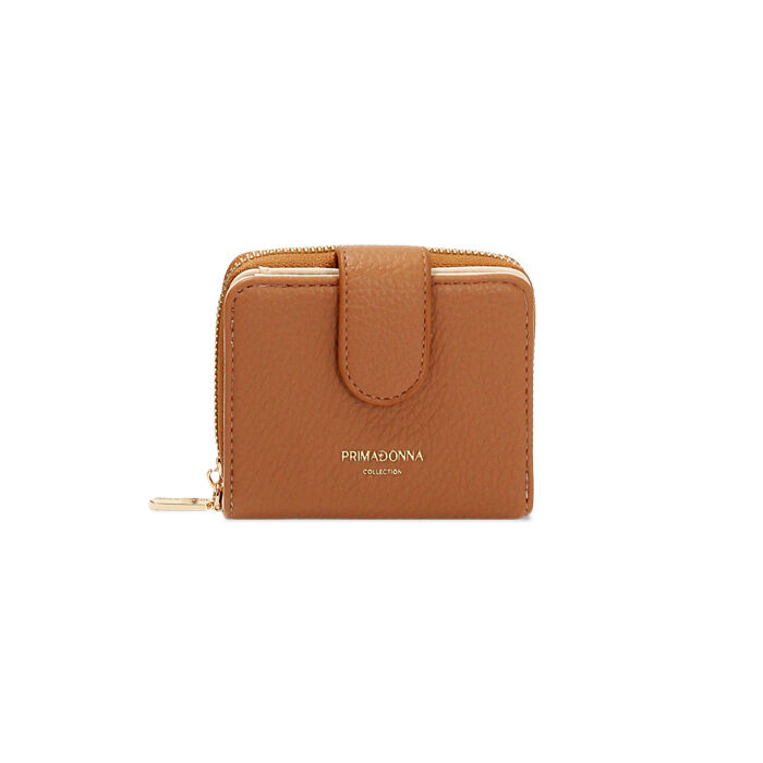 Portafoglio donna cognac piccolo, Primadonna, 255700502EPCOGNUNI