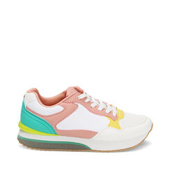 Sneakers bianco giallo, Primadonna, 23O708352TSBIGI035, 001a