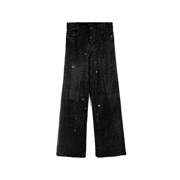 Jeans neri con strass, Primadonna, 263130111TSJENEL