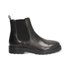 Botín Beatles negros de piel auténtica con suela de goma, Primadonna, 26B810822PENERO035, 001 preview