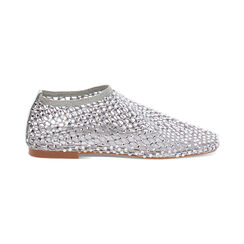 Ballerine argento con pietre scintillanti, Primadonna, 272754801TRARGE035, 001 preview