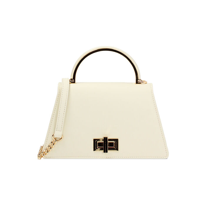 Mini bolsa mujer color crema, Primadonna, 255126021EPPANNUNI