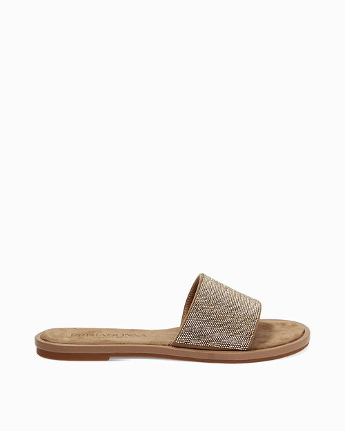 ZAPATOS FLAT MICROFIBRA PIEDRAS TAUP, TAUPE