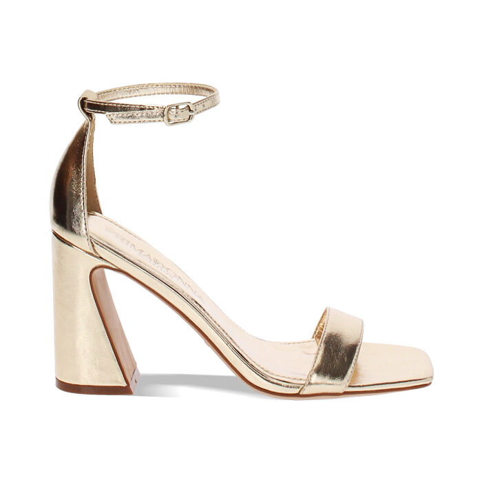 Sandale à talon femme dorée chic, Primadonna, 252200608LMOROG035