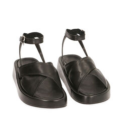 ZAPATOS FLAT PIEL NERO, Zapatos, 19M330002PENERO035, 002a