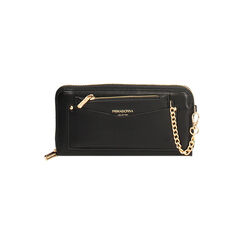 Portafoglio nero minimal chic, Primadonna, 275102779EPNEROUNI, 001 preview