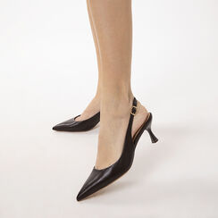 D&eacute;collet&eacute; testa di moro tacco 6 cm, Primadonna, 272118215EPMORO036, 002a