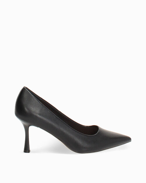 D&eacute;collet&eacute; nere tacco 8 cm, BLACK