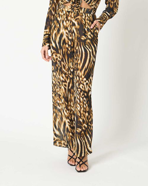 Pantalon femme noir-or, 