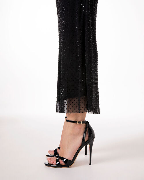 Sandali neri con tacco 11,5 cm, BLACK