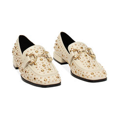 Mocasín crema tachonado bajo, Primadonna, 244943801EPPANN036, 002 preview