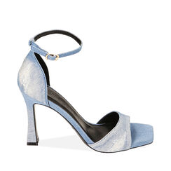 WOMEN SHOES SANDAL FABRIC JEAN, Primadonna, 212127725TSJEAN036, 001a