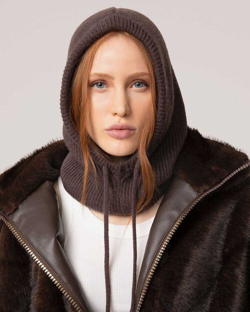 Balaclava marron fonc&eacute;, DK BROWN