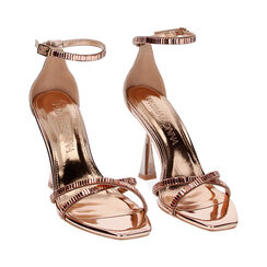 Sandales à talons rose-or miroir avec pierres, Primadonna, 234912951SRRAOR035, 002 preview
