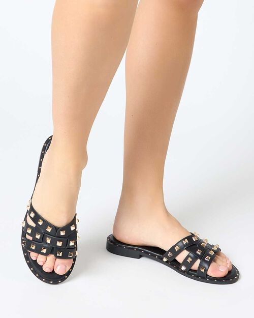 ZAPATOS FLAT SINTETICO NERO, BLACK