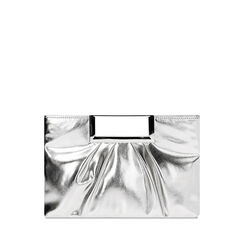 Pochette femme argent en laminé, Primadonna, 255126258LMARGEUNI, 001a
