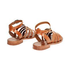 WOMEN SHOES FLAT COW LEATHER COGN, Primadonna, 23B814027VACOGN035, 003 preview