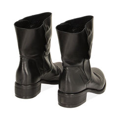 Stivaletti neri in pelle, Primadonna, 22A500912PENERO035, 003 preview