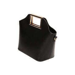 Mini-bag nera trapezio, Primadonna, 225125055EPNEROUNI, 002 preview