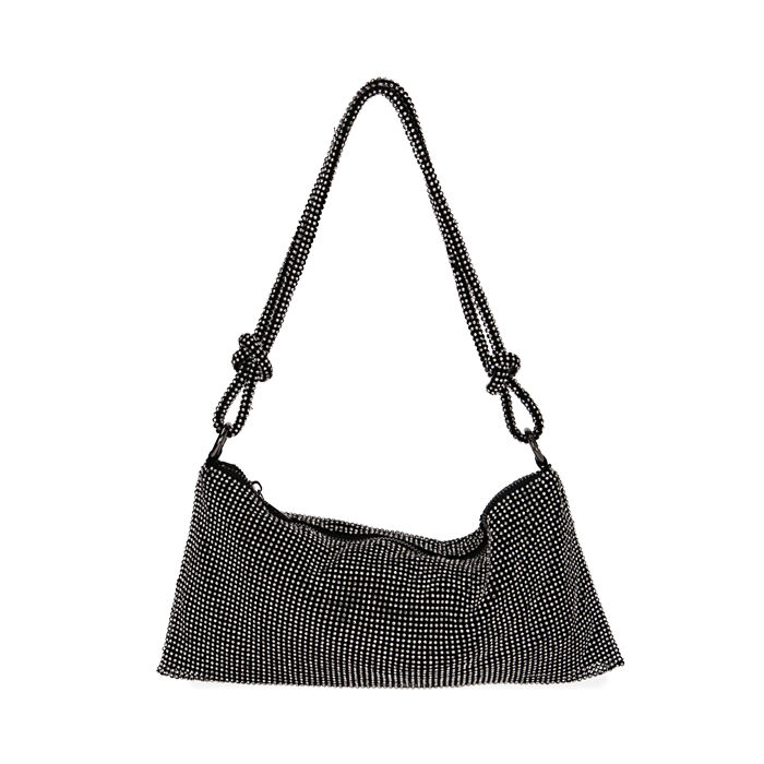 Mini-sac en filet noir avec strass, Special Price, 205124799MTNEROUNI