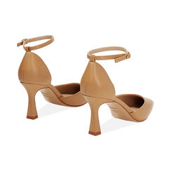 Décolleté open shank donna camel, tacco 7,5 cm, Primadonna, 254902519EPCAME036, 004 preview