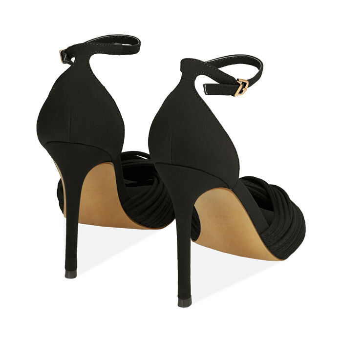 Sandales noires talons 5 cm outlet