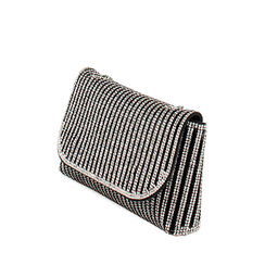 Portatelefono negro-plateado grande elegante, 240300982ETNEARUNI, 002a