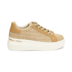 Zapatillas de mujer beige en rafia, Primadonna, 250602101RFBEIG035, 001 preview