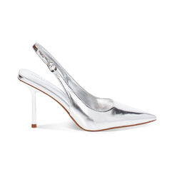 Escarpins slingback femme argentés, Primadonna, 25M748888LMARGE035, 001 preview