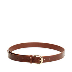 Cintura cognac lucida con dettagli eleganti, Primadonna, 26B413710EUCOGNUNI, 001a