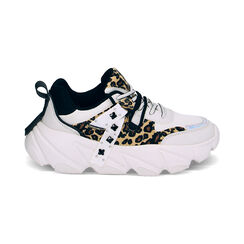 Zapatillas blancas con estampado de leopardo, Primadonna, 23O522010EPBILE035, 001 preview