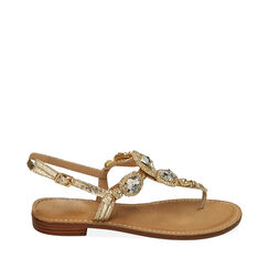 Sandali infradito oro stampa vipera, Primadonna, 214916861EVOROG035, 001a