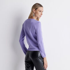 Maglia girocollo lilla, Primadonna, 22U423641TSLILLL, 003 preview
