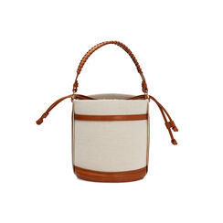 Bolso de mano mujer beige en canvas, Primadonna, 255102345CABEIGUNI, 004 preview