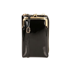 BAG MINI BAG SYNTHETIC PATENT NERO, Primadonna, 225105631VENEROUNI, 001 preview