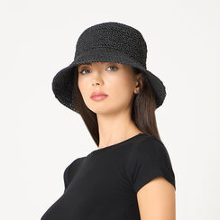 ACCESSORIES HAT STRAW NERO, Primadonna, 25J912740PGNEROUNI, 002a