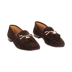 Mocasines de nobuk azul noche con suela de goma, Primadonna, 26N108006CMMORO036, 003 preview