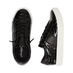 Sneakers noires en vernis, Soldés, 162619071VENERO036, 003 preview