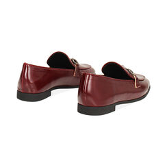 Mocasines burdeos brillantes con suela de goma, Primadonna, 264963511EUBORD035, 004 preview