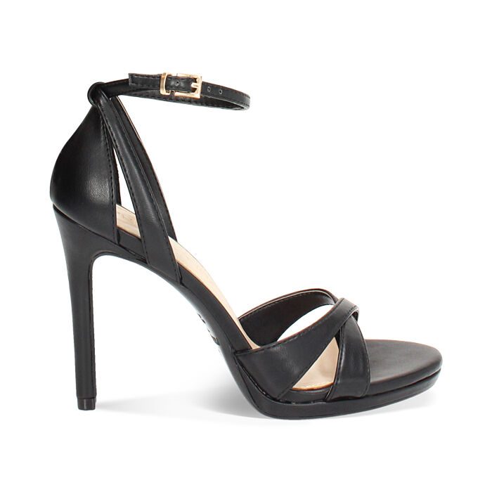 Sandale à talon femme noire fashion, Primadonna, 252133436EPNERO036