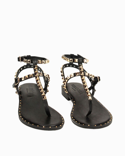 WOMEN SHOES FLAT SYNTHETIC NERO, BLACK