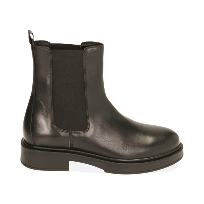 Bottines plate noir store